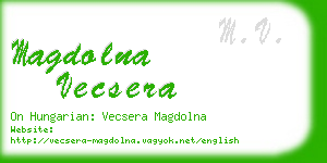 magdolna vecsera business card